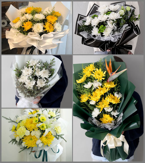 广东肇庆市高要区金渡镇五股村白事花束代送
